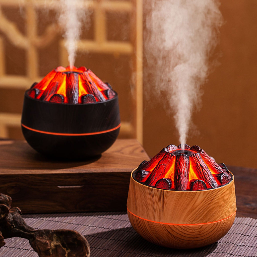 Volcano Mist Humidifier – Flame Effect Diffuser