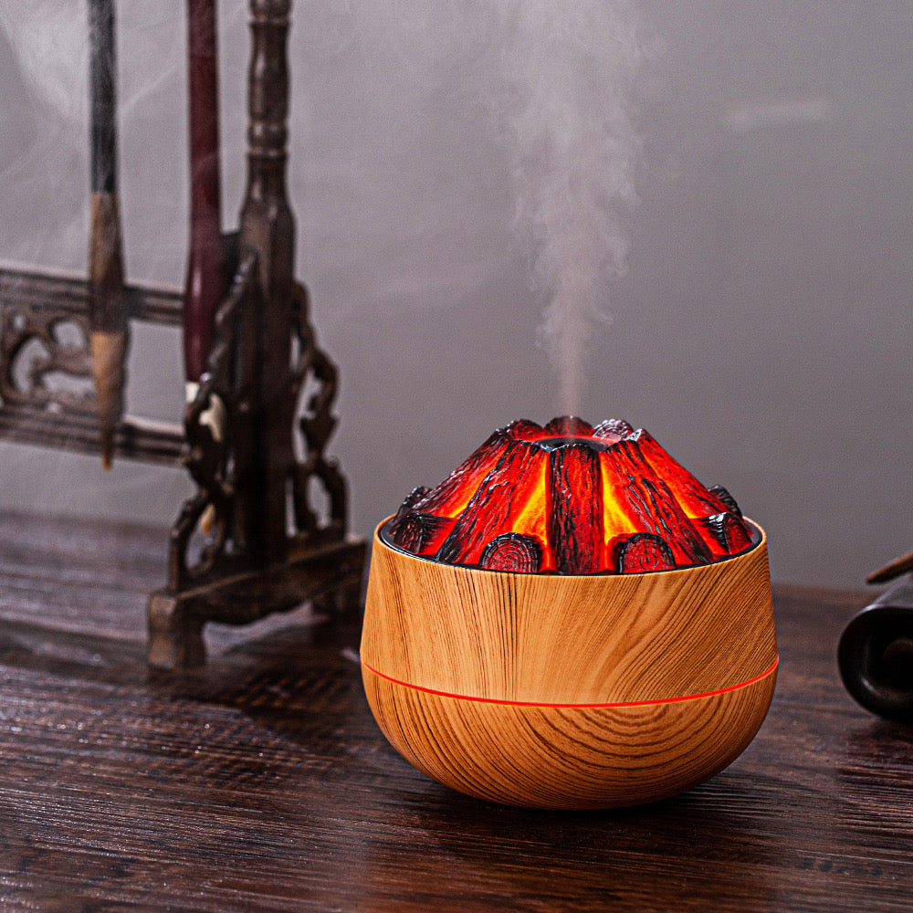 Volcano Mist Humidifier – Flame Effect Diffuser