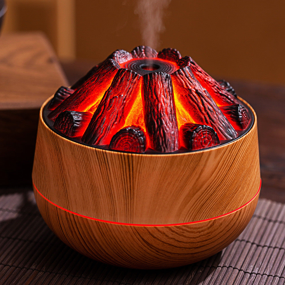 Volcano Mist Humidifier – Flame Effect Diffuser